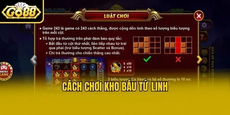 Cách chơi Kho Báu Tứ Linh