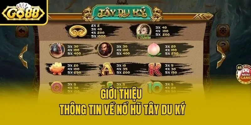 Giới thiệu thông tin về nổ hũ Tây Du Ký