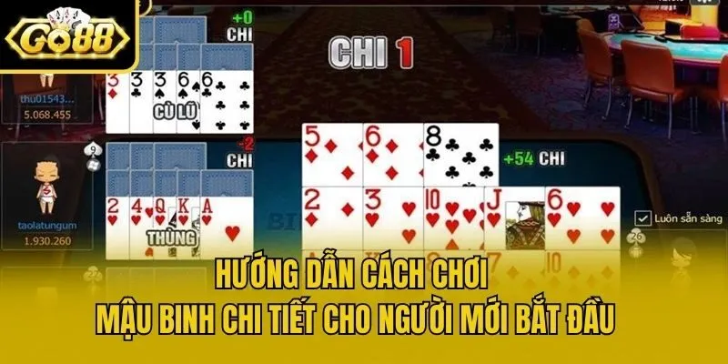Hướng Dẫn Cách Chơi Mậu Binh Chi Tiết Cho Người Mới Bắt Đầu