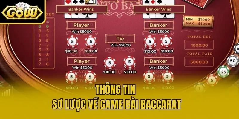 Thông tin sơ lược về game bài Baccarat