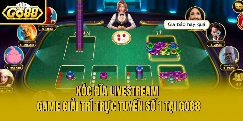 Xóc Đĩa Livestream - Game Giải Trí Trực Tuyến Số 1 Tại Go88